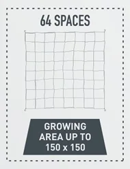 GHP Pronet 150 modulable Pflanzennetz 150x150cm Details 3