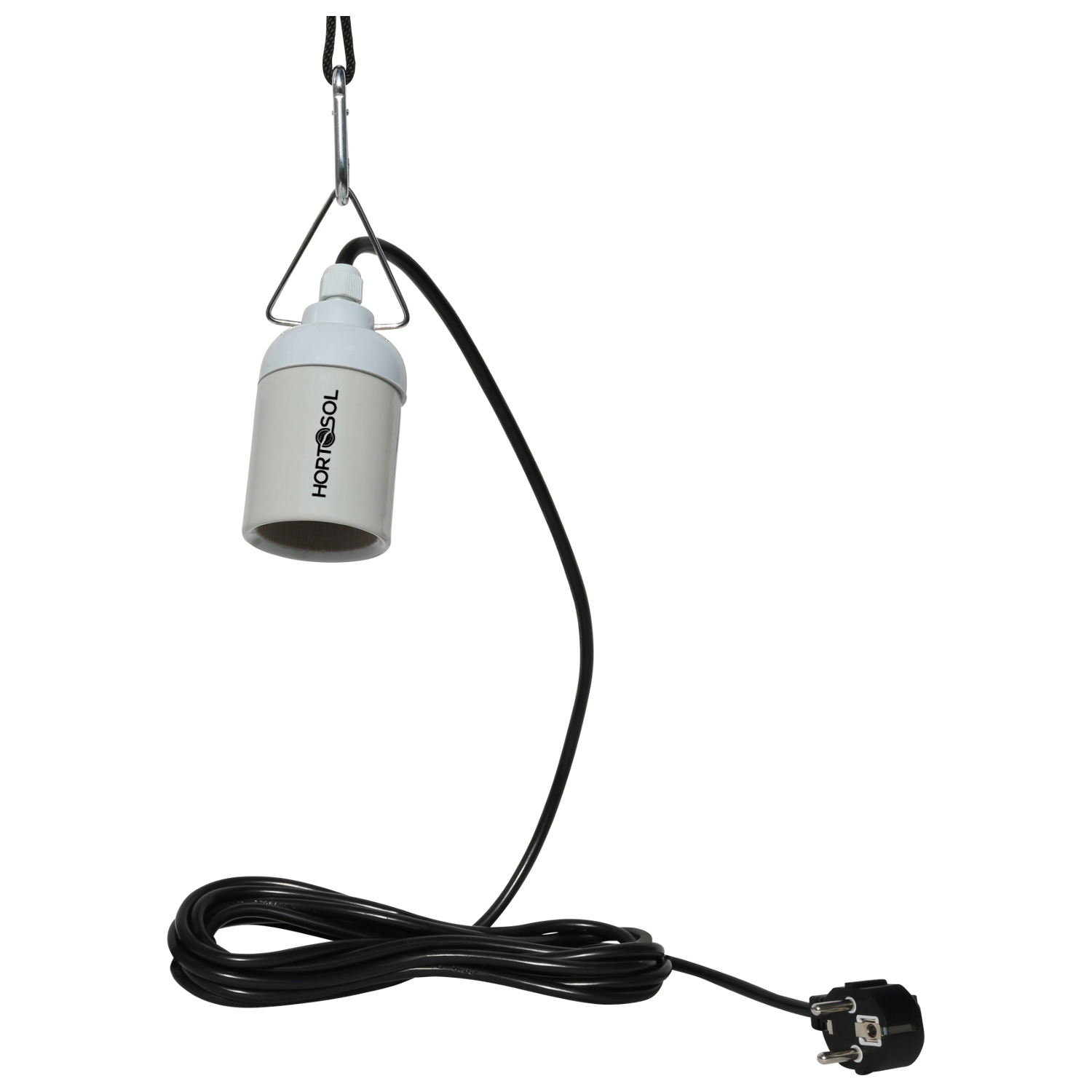Hortosol E40 Lampen Aufhänger Fassung 4m verkabelt