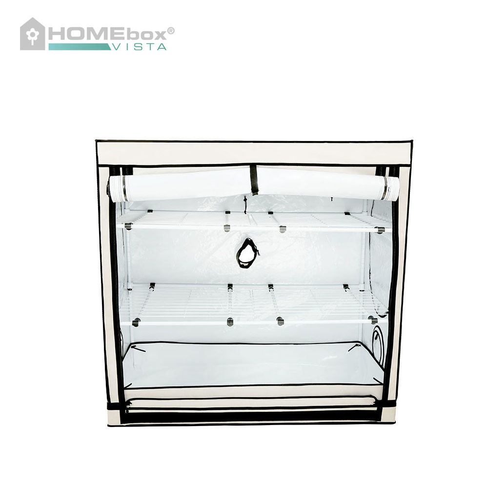 HOMEbox Vista Medium PAR+ 25x65x120cm 2,4qm - von vorne geöffnet